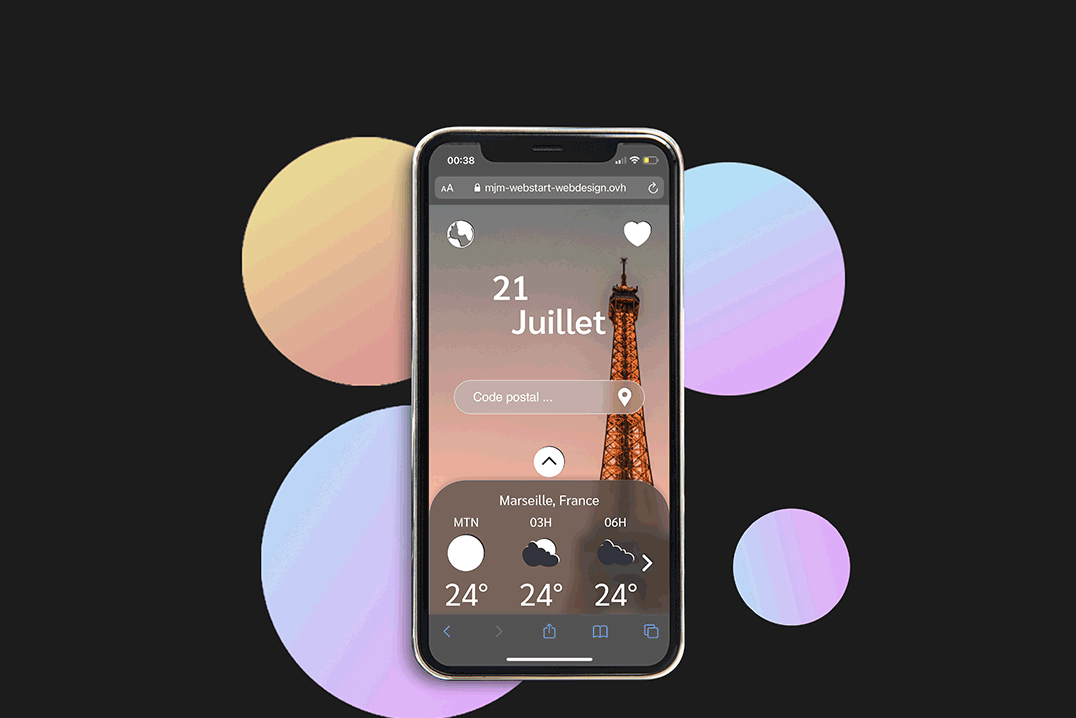gif presentation projet webapp meteo